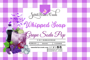 Grape Soda Pop Whipped Soap & Shaving Cream