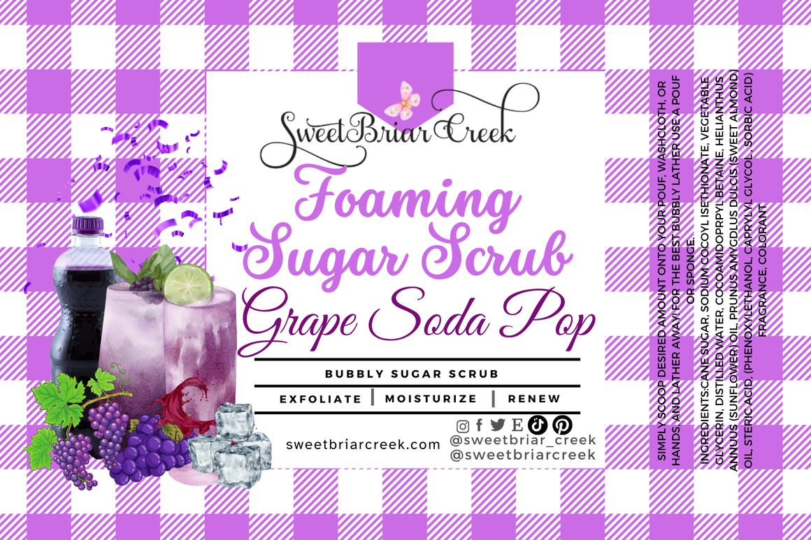 Grape Soda Pop Whipped Sugar Scrub