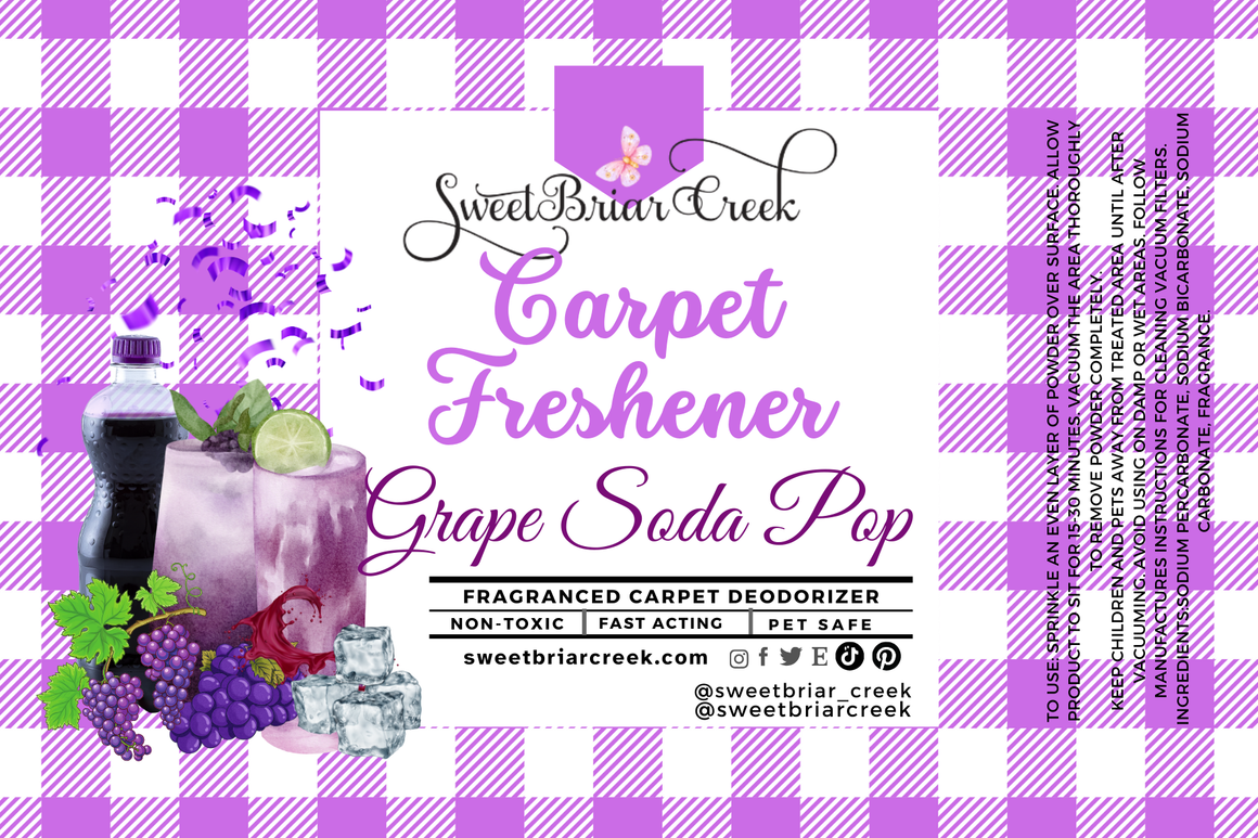 Grape Soda Pop Carpet Freshener Powder