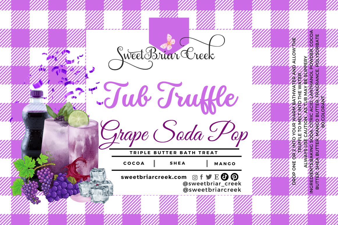 Grape Soda Pop Bath Butter Tub Truffles