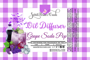 Grape Soda Pop Hanging Car Diffuser & Refills