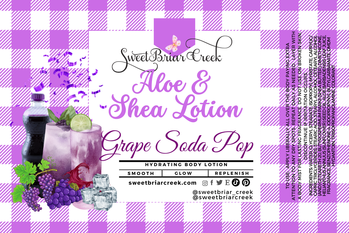 Grape Soda Pop Shea & Aloe Body Lotion