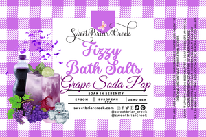 Grape Soda Pop Fizzy Bath Salt Soak