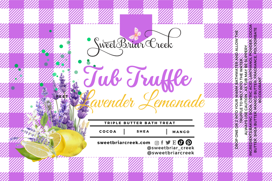 Lavender Lemonade Bath Butter Tub Truffles