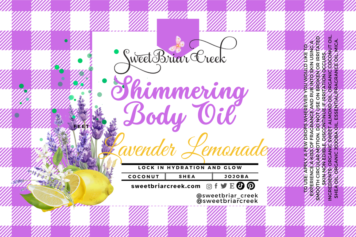 Lavender Lemonade Shimmering Body Oil