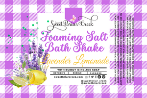 Lavender Lemonade Foaming Salt Bath Shake