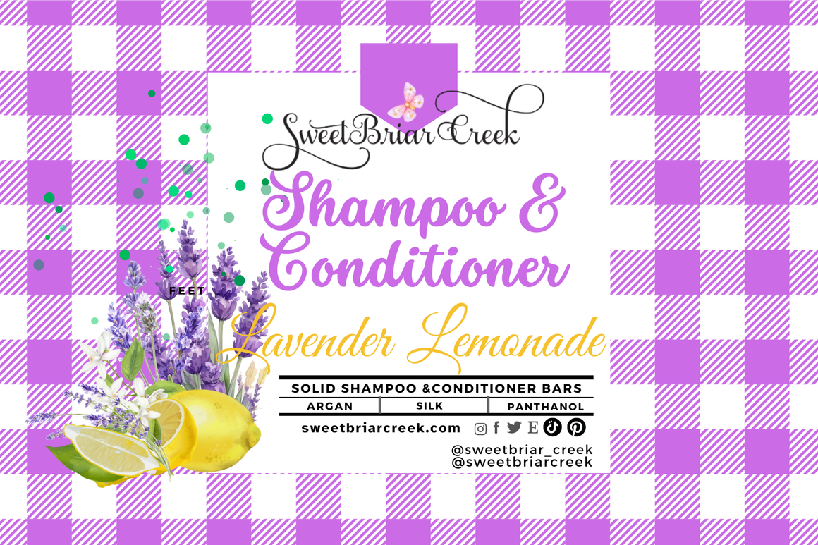 Lavender Lemonade Shampoo & Conditioner Bars