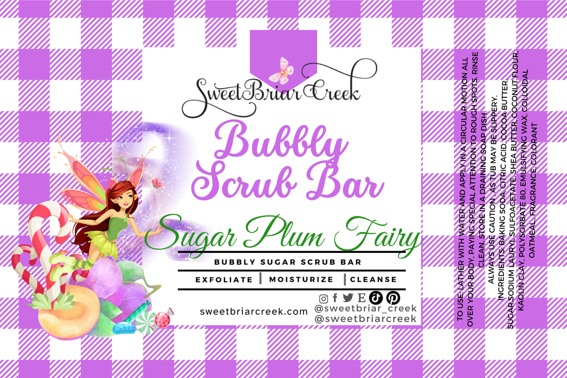 Sugar Plum Fairy Bubbly Scrub Body Bars