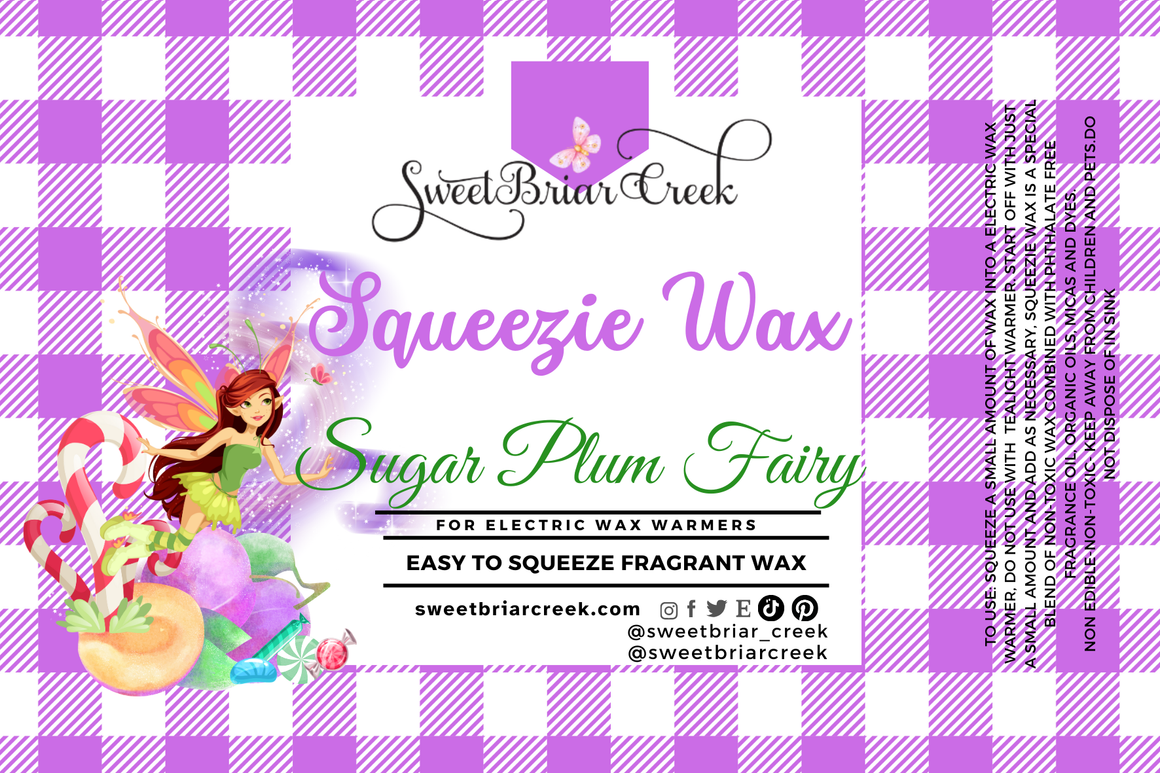 Sugar Plum Fairy Squeezie Wax + Scoopable melts for Waxwarmer