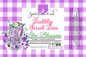 Lilac Blossoms Bubbly Scrub Body Bars