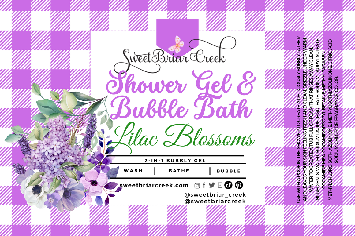 Lilac Blossoms Body Wash + Bubble Bath