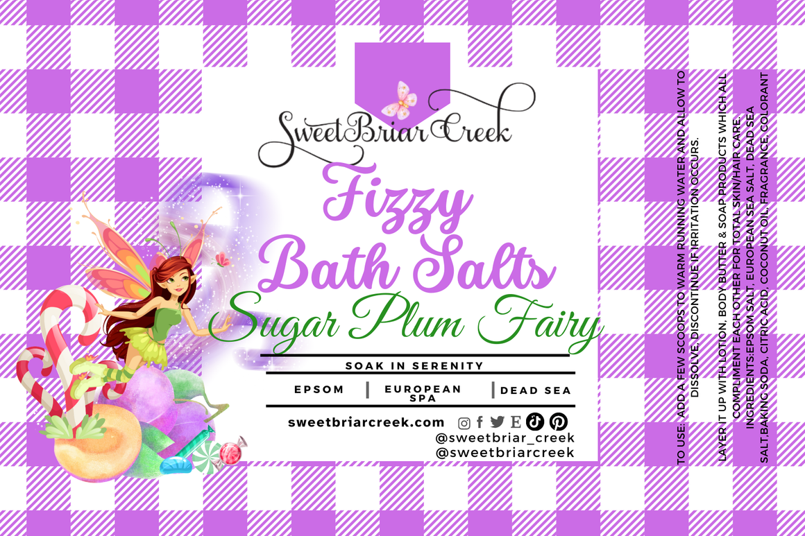 Sugar Plum Fairy Fizzy Bath Salt Soak