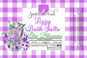 Lilac Blossoms Fizzy Bath Salt Soak