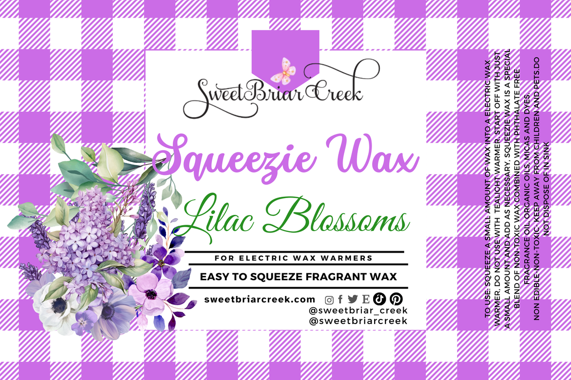 Lilac Blossoms Squeezie Wax + Scoopable melts for Waxwarmer