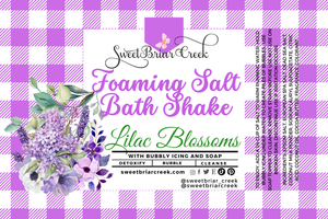 Lilac Blossoms Foaming Salt Bath Shake