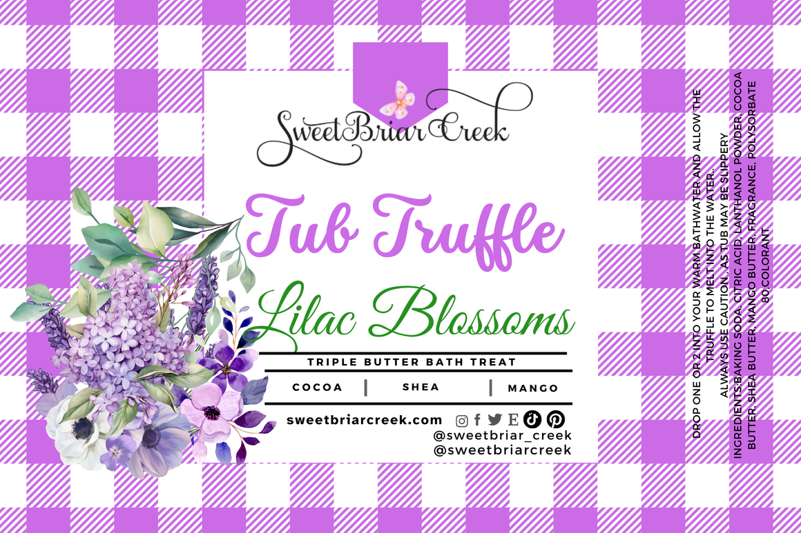 Lilac Blossoms Bath Butter Tub Truffles
