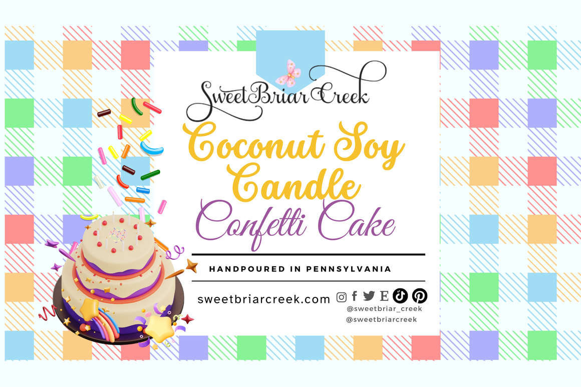 Confetti Cake Coconut Soy Candle