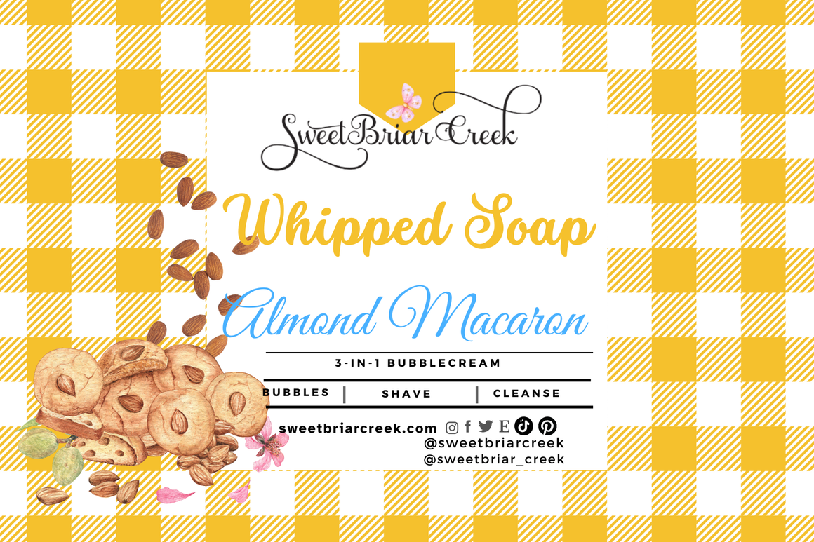 Almond Macaroon Whipped Soap & Shaving Cream