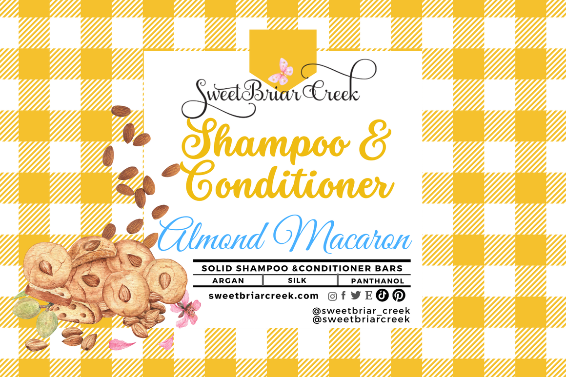 Almond Macaron Shampoo & Conditioner Bars
