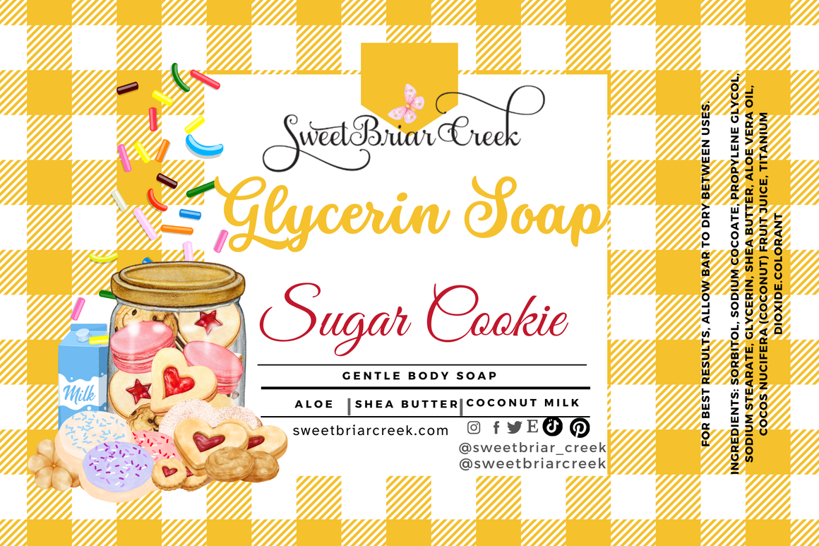 Sugar Cookie Glycerin Soap Bar