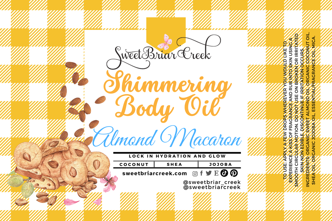 Almond Macaron Shimmering Body Oil