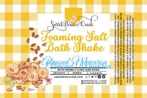 Almond Macaron Foaming Salt Bath Shake