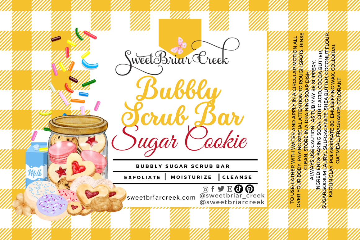 Sugar Cookie Bubbly Scrub Body Bars