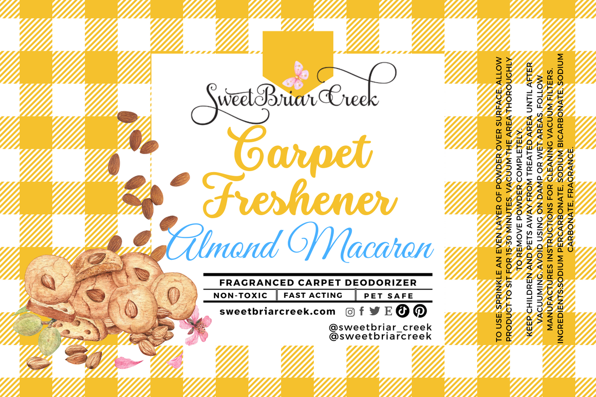 Almond Macaron Carpet Freshener Powder