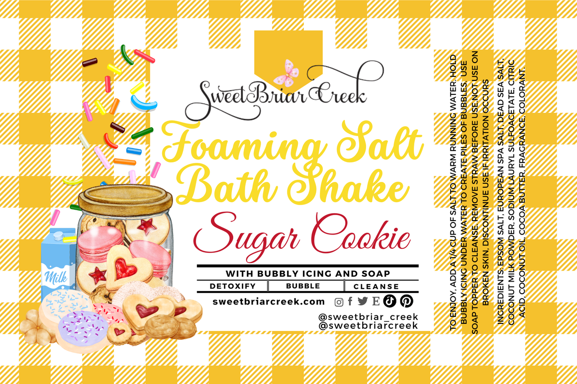 Sugar Cookie Foaming Salt Bath Shake