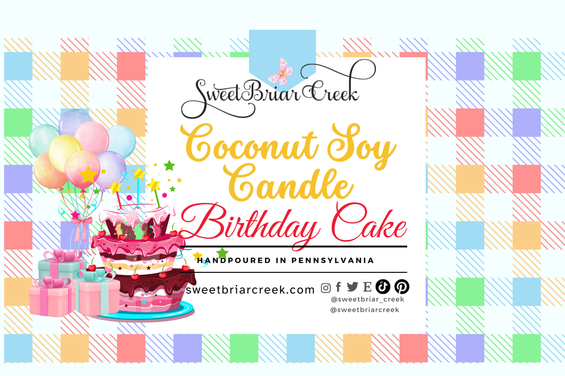 Birthday Cake Coconut Soy Candle