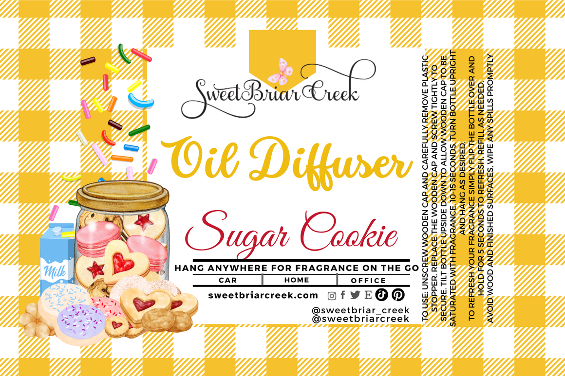 Sugar Cookie Hanging Car Diffuser & Refills