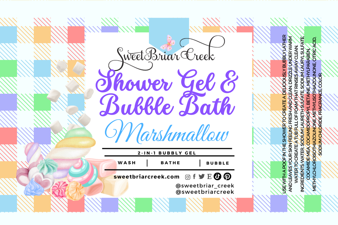 Marshmallow Body Wash + Bubble Bath