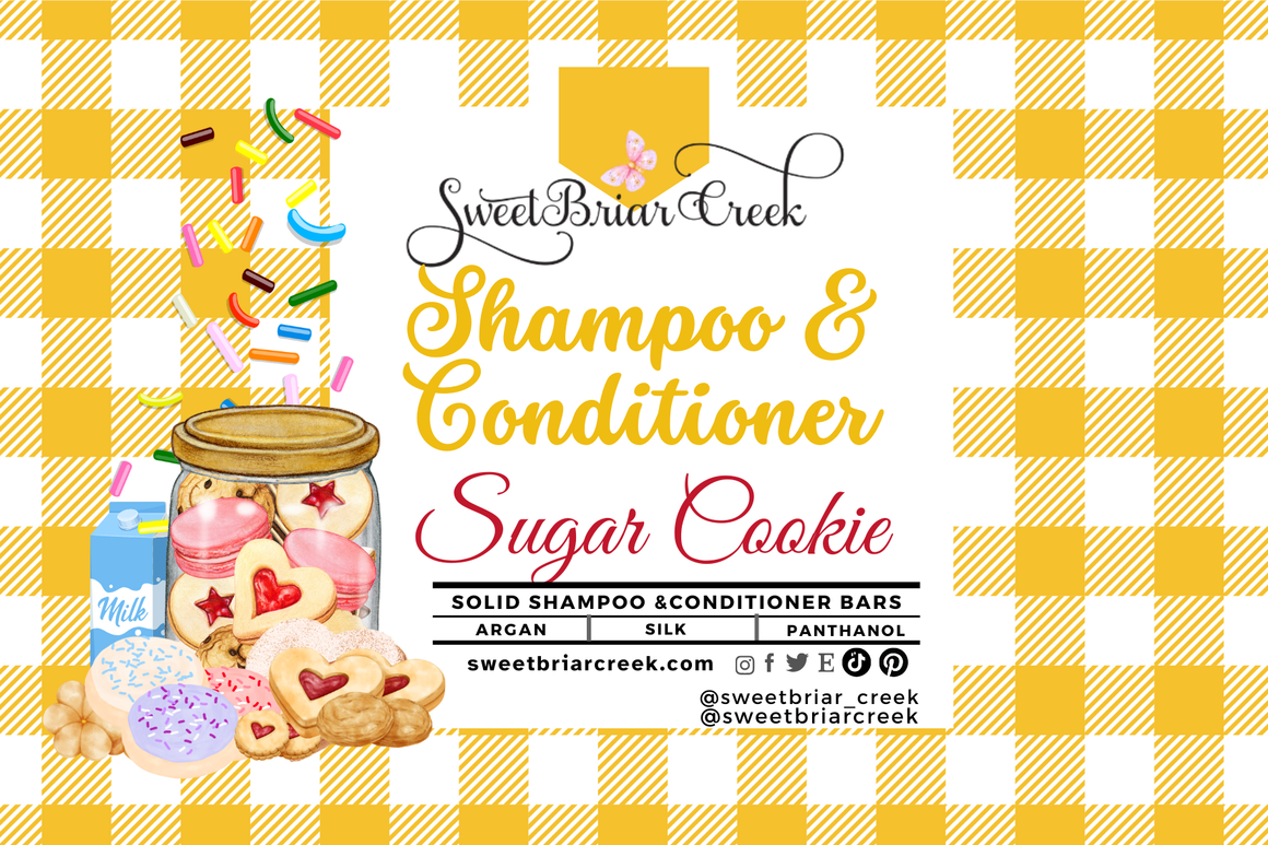 Sugar Cookie Shampoo & Conditioner Bars