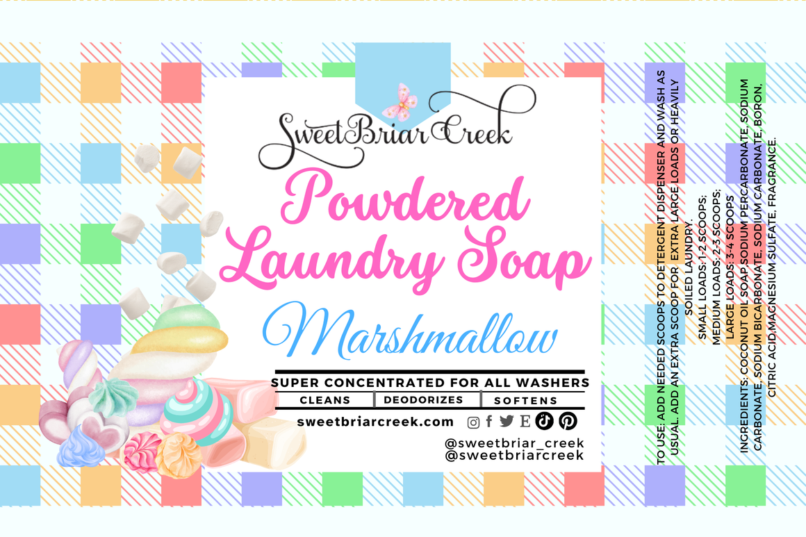 Marshmallow Powdered Laundry Soap