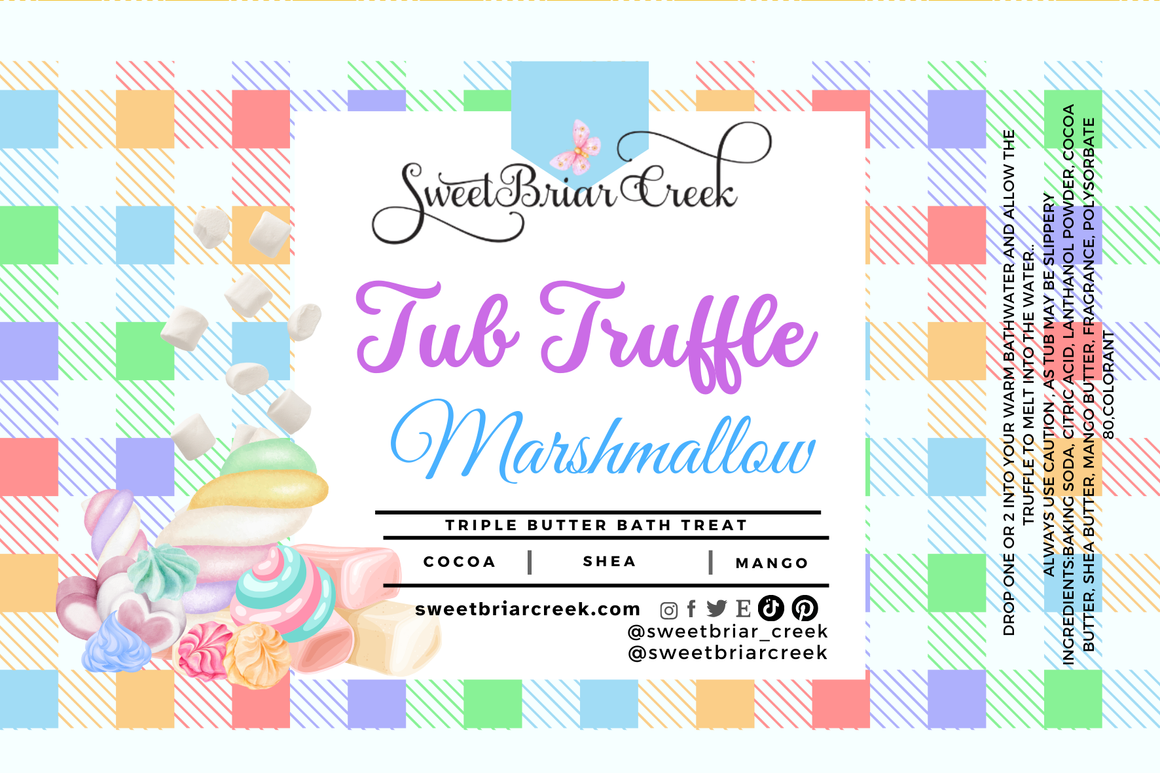 Marshmallow Bath Butter Tub Truffles