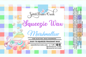Marshmallow Squeezie Wax + Scoopable melts for Waxwarmer