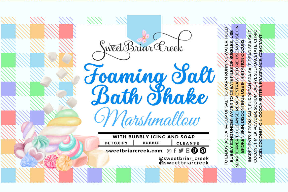 Marshmallow Foaming Salt Bath Shake