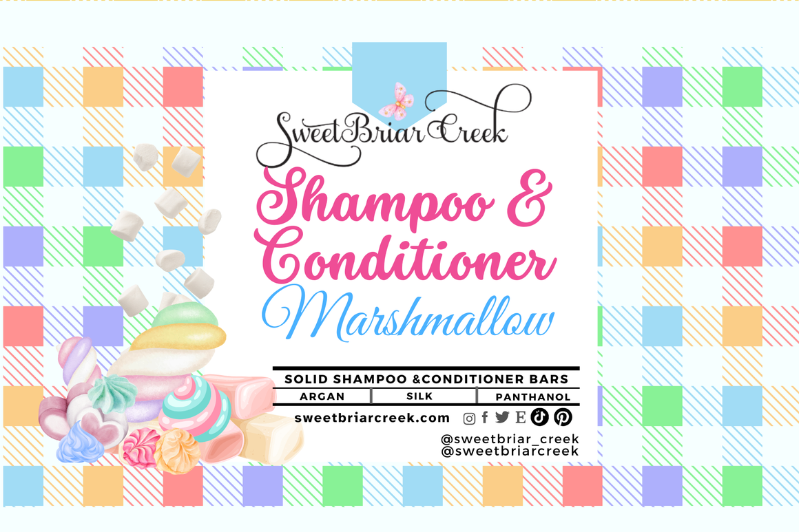 Marshmallow Shampoo & Conditioner Bars