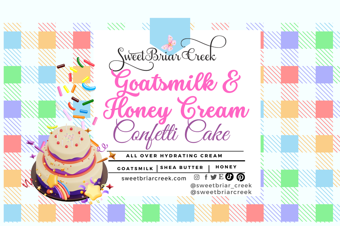 Confetti Cake Goat Milk & Honey Body Creme