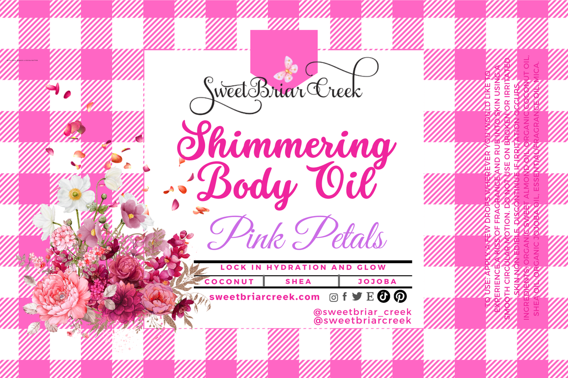 Pink Petals Shimmering Body Oil