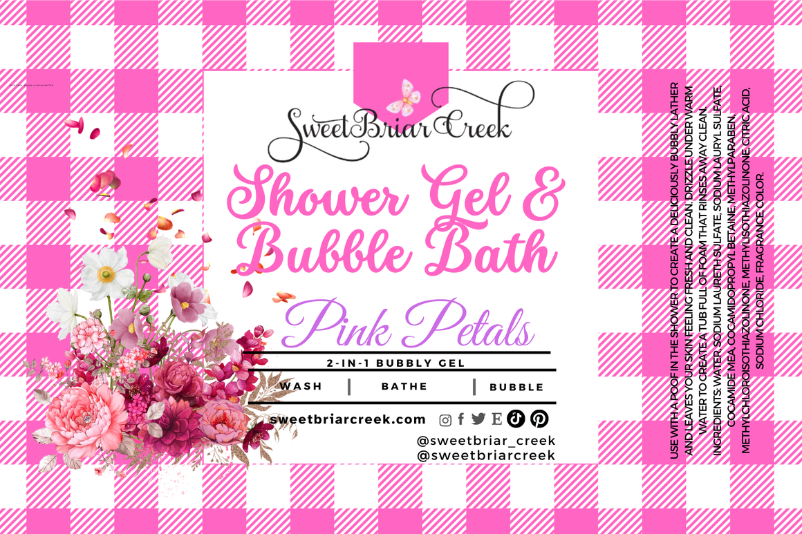 Pink Petals Body Wash + Bubble Bath
