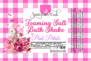 Pink Petals Foaming Salt Bath Shake