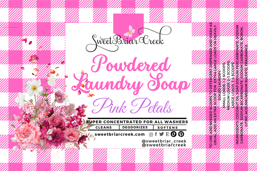 Pink Petals Powdered Laundry Soap