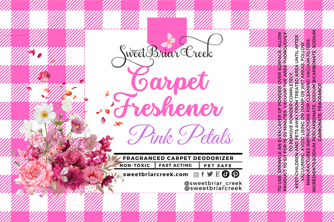 Pink Petals Carpet Freshener Powder