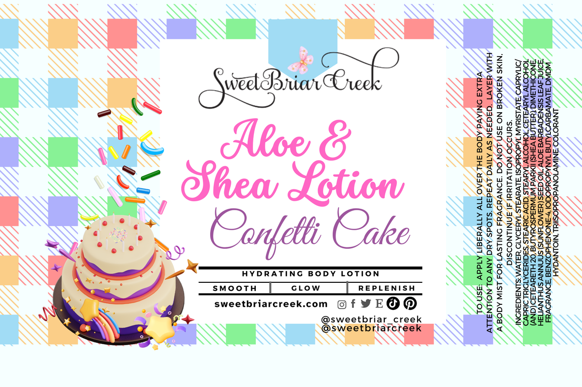 Confetti Cake Shea & Aloe Body Lotion