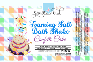 Confetti Cake Foaming Salt Bath Shake