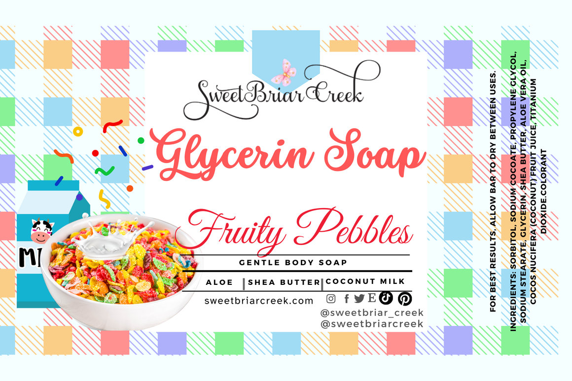 Fruity Pebbles Glycerin Soap Bar