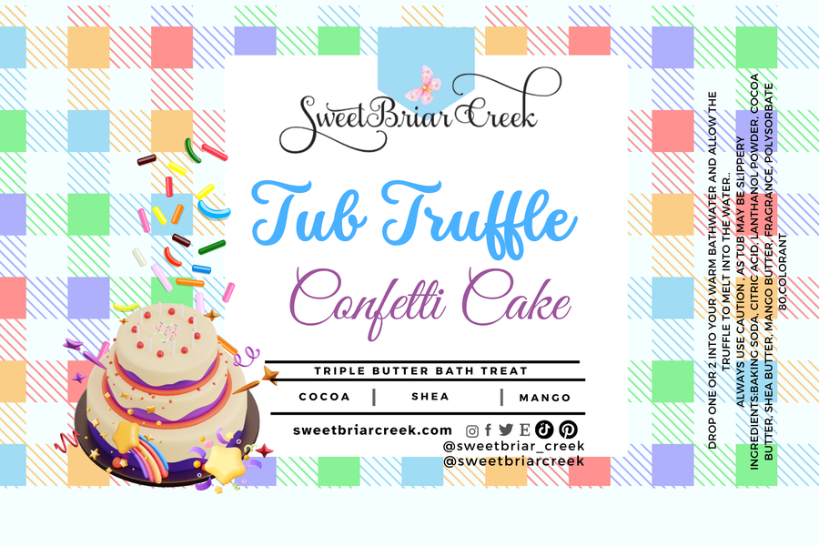 Confetti Cake Bath Butter Tub Truffles