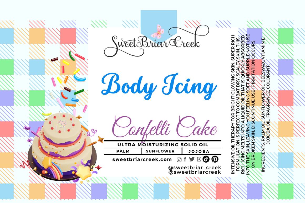 Confetti Cake Body Icing