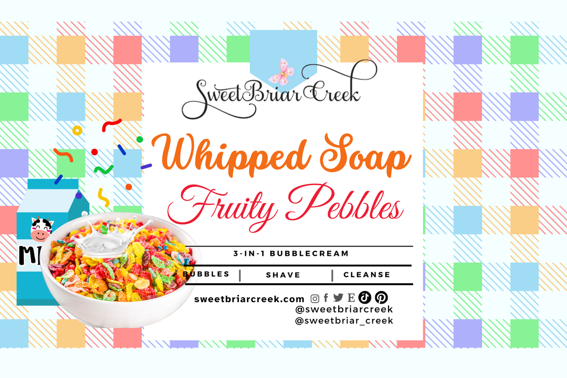 Fruit Pebbles Whipped Soap & Shaving Cream